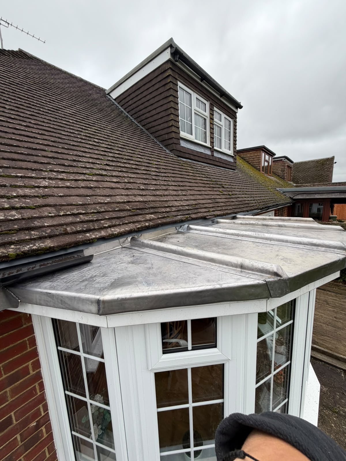 Elite Roofing roof repair project.